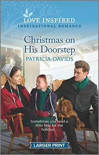Book cover for Christmas on His Doorstep: A Holiday Romance Novel (North Country Amish, 7) by Davids, Patricia