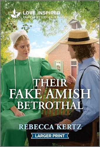 Book cover for Their Fake Amish Betrothal: An Uplifting Inspirational Romance (Love Inspired) by Kertz, Rebecca