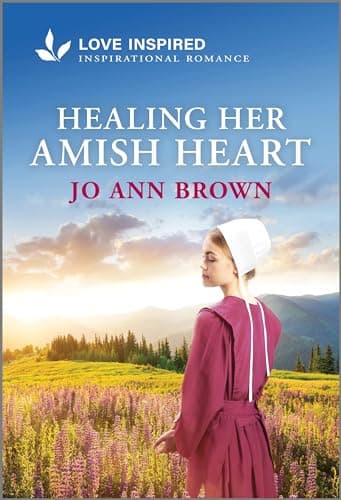 Book cover for Healing Her Amish Heart: An Uplifting Inspirational Romance (Amish of Lost River, 1) by Brown, Jo Ann