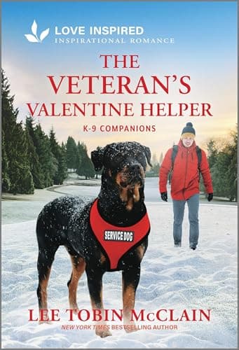 Book cover for The Veteran's Valentine Helper: An Uplifting Inspirational Romance (K-9 Companions, 29) by McClain, Lee Tobin