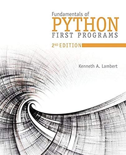 Book cover for Fundamentals of Python: First Programs by Lambert, Kenneth