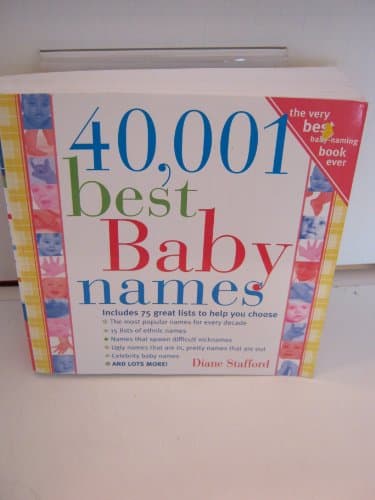 Book cover for 40,001 Best Baby Names by Stafford, Diane