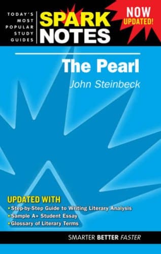 Book cover for The Pearl (SparkNotes Literature Guide Series) by John Steinbeck