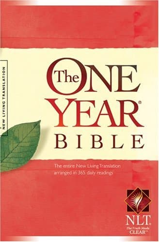 Book cover for The One Year Bible NLT by , Tyndale