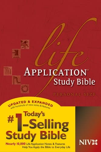 Book cover for Life Application Study Bible NIV, Personal Size by Tyndale