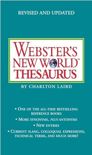 Book cover for Webster's New World Thesaurus: Third Edition by Webster's New World