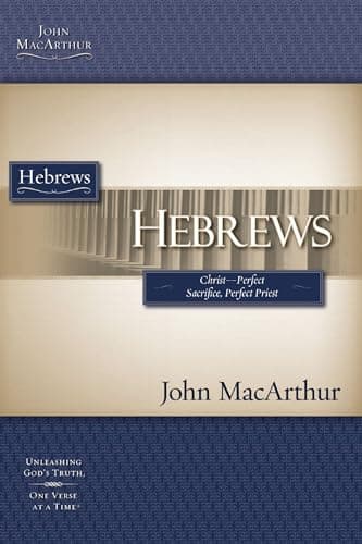 Book cover for Hebrews: Christ-perfect Sacrifice, Perfect Priest (Macarthur Study Guide) by MacArthur, John F.