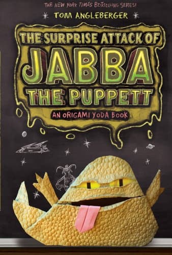 Book cover for The Surprise Attack of Jabba the Puppett (Origami Yoda #4) (UK EDITION) (Volume 4) by Angleberger, Tom