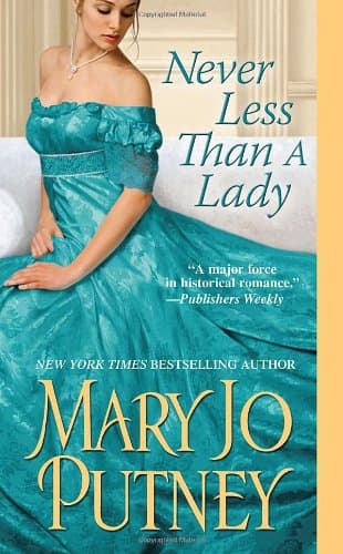 Book cover for Never Less Than A Lady (Lost Lords) by Putney, Mary Jo