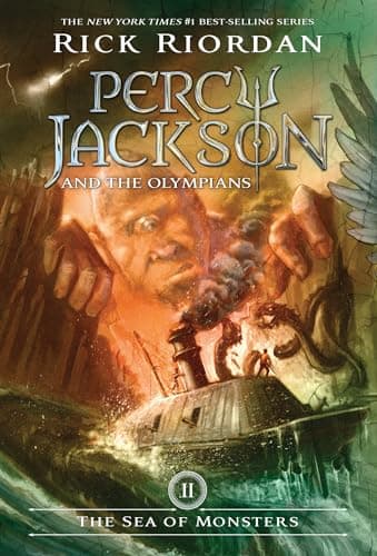 Book cover for The Sea of Monsters (Percy Jackson and the Olympians, Book 2) by Riordan, Rick