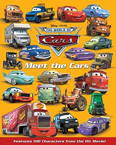 Book cover for Meet the Cars by Disney Pixar