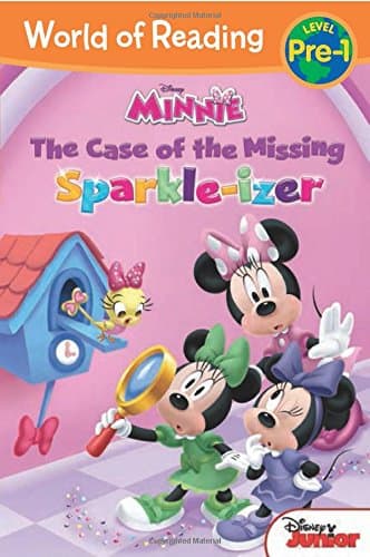 Book cover for The World of Reading: Minnie: Case of the Missing Sparkle-izer: Pre-Level 1 by Disney Book Group,