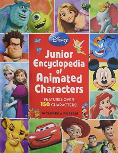 Book cover for Junior Encyclopedia of Animated Characters by Disney Books