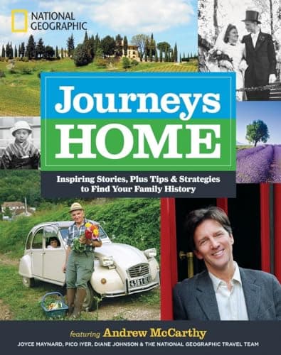Book cover for Journeys Home: Inspiring Stories, Plus Tips and Strategies to Find Your Family History by Andrew McCarthy