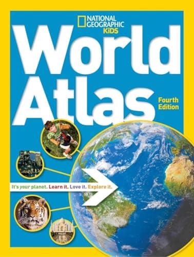 Book cover for National Geographic Kids World Atlas by National Geographic