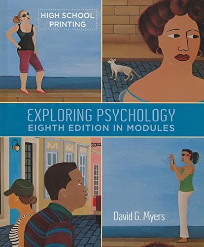 Book cover for Exploring Psychology in Modules by Myers, David G.