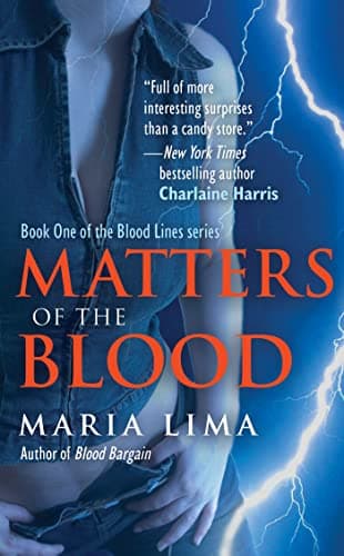 Book cover for Matters of the Blood (Blood Lines, Book 1) by Lima, Maria