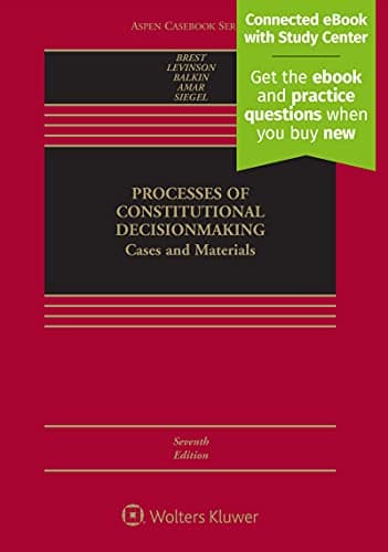 Book cover for Processes of Constitutional Decisionmaking: Cases and Materials (Aspen Casebook) by Brest, Paul