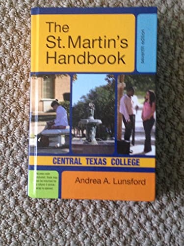 Book cover for The St. Martin's Handbook: Central Texas College by ANDREA A. LUNSFORD