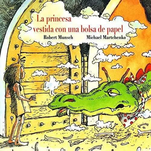 Book cover for La princesa vestida con una bolsa de paper (Spanish Edition) by Munsch, Robert