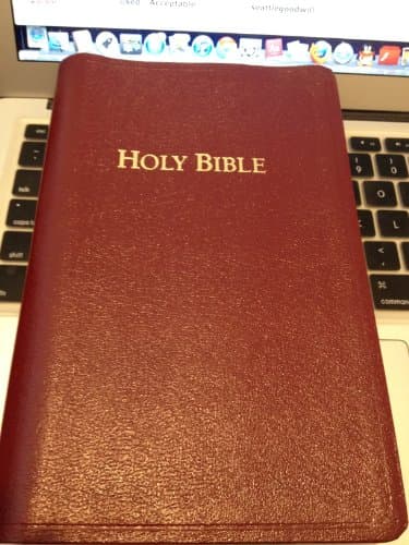 Book cover for Holy Bible, Cornerstone King James Version: Ultrathin Reference, Burgundy, Bonded Leather by Holman Bible Editorial Staff