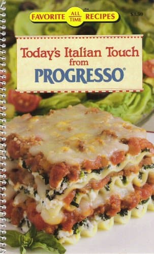 Book cover for Today's Italian Touch from Progresso (Favorite All Time Recipes) by Fran Sharp