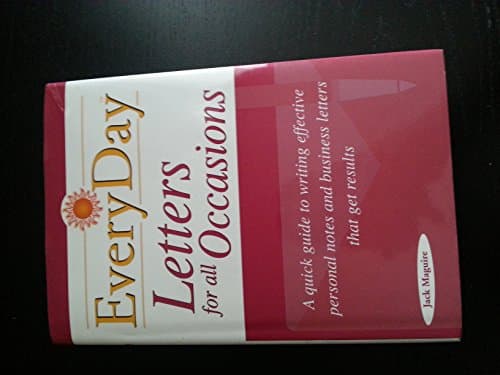 Book cover for Everyday Letters for All Occasions by Maguire, Jack