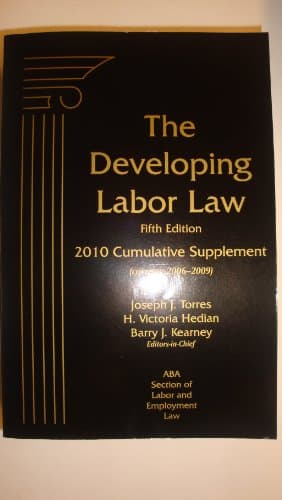 Book cover for Developing Labor Law, 5th Edition, 2010 Cumulative Supplement (Developing Labor Law SUPPLEMENT) by 9781570188688