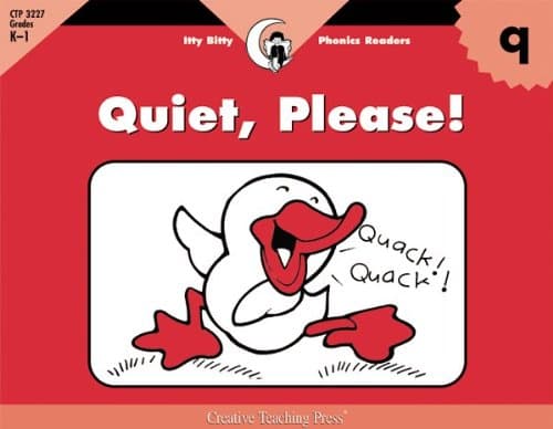 Book cover for Q, Quiet, Please (Itty-bitty Phonics Readers) by Williams, Rozanne Lanczak