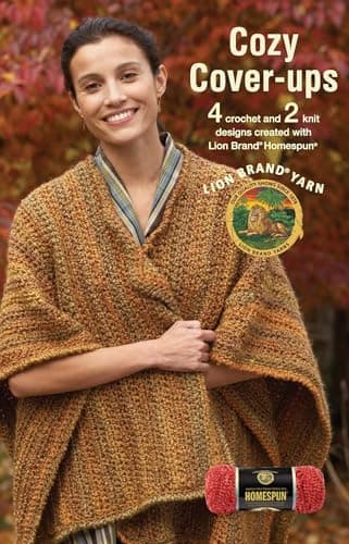 Book cover for Cozy Cover-ups by Lion Brand Yarn