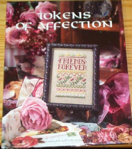 Book cover for Tokens of Affections - Counted Cross Stitch Pattern Book by Leisure Arts Inc.