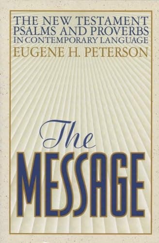 Book cover for The Message New Testament Psalms and Proverbs in Contemporary Language by Peterson, Eugene H.