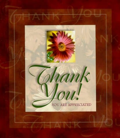 Book cover for Thank You: You Are Appreciated (Gift Books) by Sanna, Ellyn