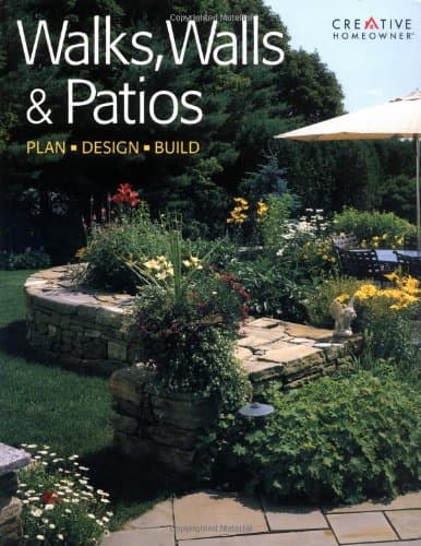 Book cover for Walks, Walls & Patios by Editors of Creative Homeowner