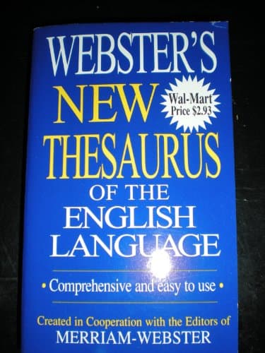 Book cover for Webster's New Thesaurus of the English Language (Comprehensive and Easy to Use) by Anonymous