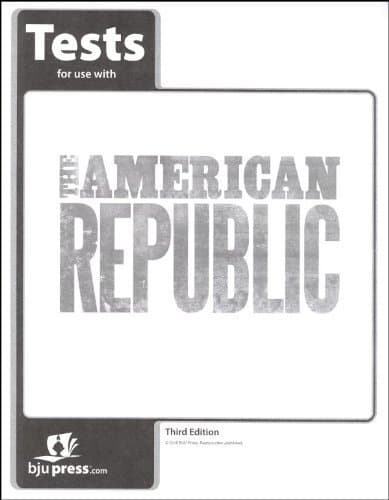 Book cover for American Republic Grade 8 Testpack 3rd Edition by BJU Press