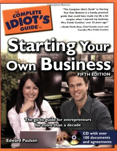 Book cover for The Complete Idiot's Guide to Starting Your Own Business, 5th Edition by Paulson, Edward