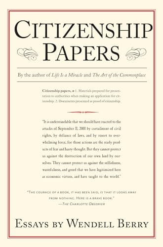 Book cover for Citizenship Papers: Essays by Berry, Wendell