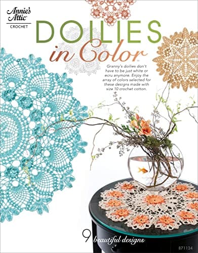 Book cover for Annie's Crochet Doilies in Color Book by Ellison, Connie