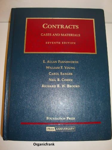 Book cover for Contracts: Cases and Materials (University Casebook) by Farnsworth, E.