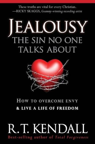 Book cover for Jealousy - The Sin No One Talks About: How to Overcome Envy and Live a Life of Freedom by Kendall, R. T.