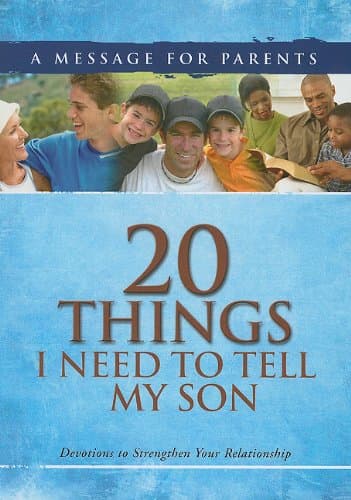 Book cover for 20 Things I Need to Tell My Son by Freeman-Smith