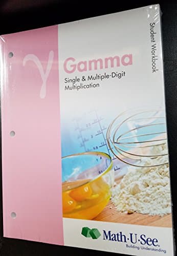 Book cover for Y Gamma Single & Multiple-Digit Multiplication, Student Workbook, Math U See (2012) by Miriam Homer