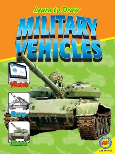 Book cover for Military Vehicles (Learn to Draw) by Kissock, Heather