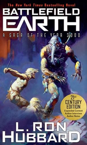 Book cover for Battlefield Earth: A Saga of the Year 3000 by L. Ron Hubbard