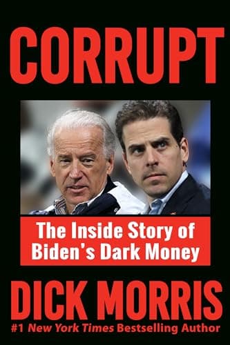 Book cover for CORRUPT: The Inside Story of Biden's Dark Money, with a Foreword by Peter Navarro by Morris, Dick