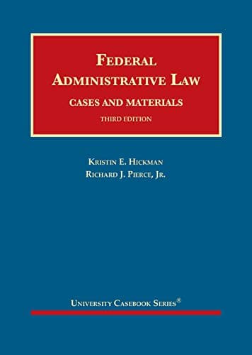 Book cover for Federal Administrative Law (University Casebook Series) by Hickman, Kristin