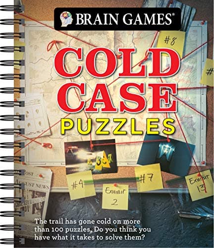 Book cover for Brain Games - Cold Case Puzzles by Publications International Ltd.