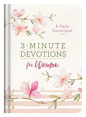 Book cover for 3-Minute Devotions for Women: A Daily Devotional by Barbour Publishing