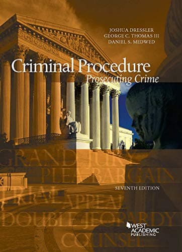 Book cover for Criminal Procedure, Prosecuting Crime (American Casebook Series) by Dressler, Joshua